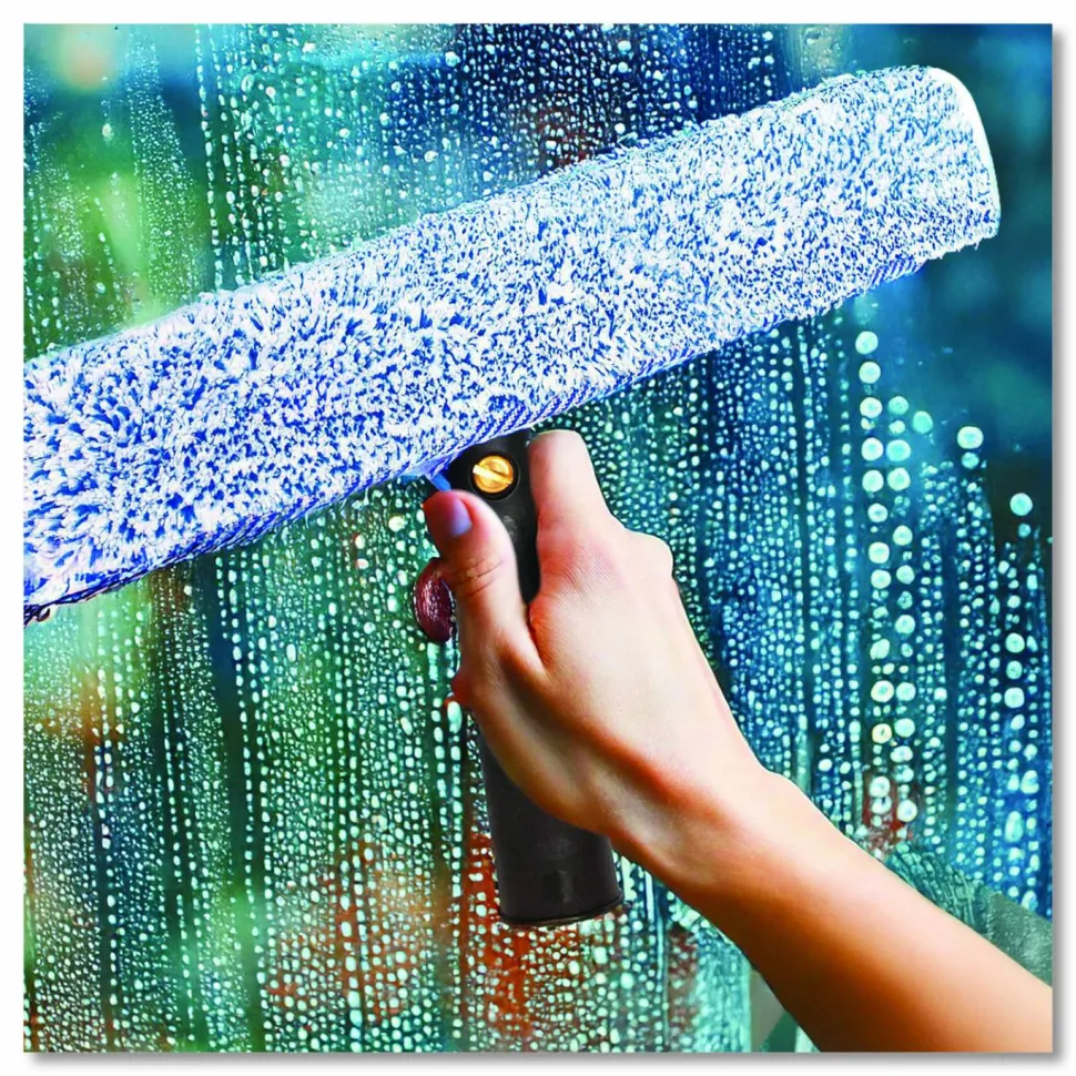 Gritt Commercial Pro Window Washing Kit with Squeegee, Washer and 20" Pole, 14" Blade Width, 3/Kit