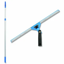 Gritt Commercial Pro Window Washing Kit with Swivel Squeegee and 6 ft Telescopic Pole, 18