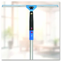 Gritt Commercial Pro Window Washing Kit with Swivel Squeegee and 6 ft Telescopic Pole, 18