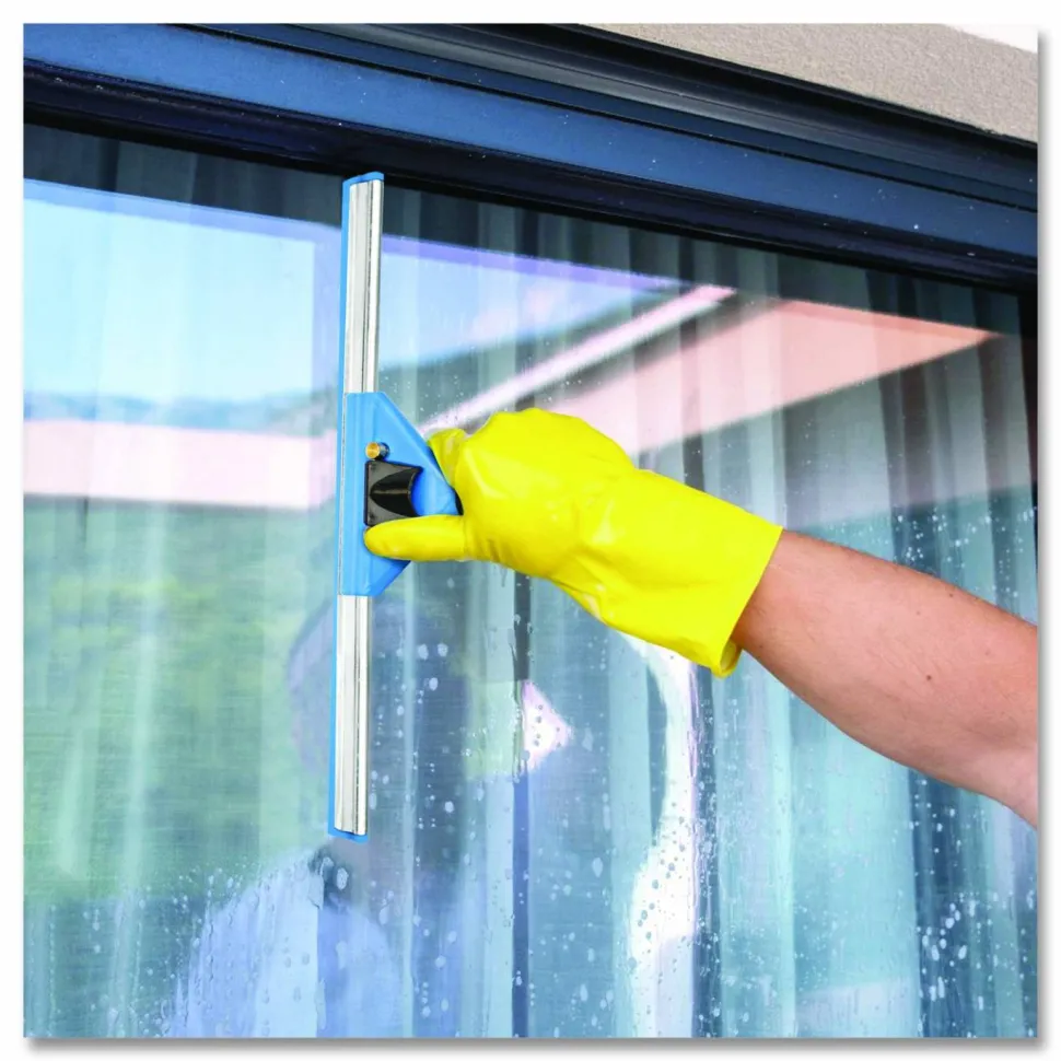 Gritt Commercial Swivel Window Squeegee with Quick Release, 14" Wide Blade, 12/Carton