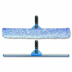 Gritt Commercial Swivel Window Washing Kit with Squeegee and Washer, 18