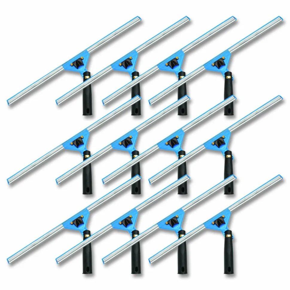 Gritt Commercial Swivel Window Squeegee with Quick Release, 18" Wide Blade, 12/Carton