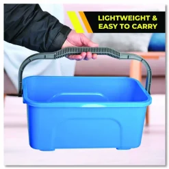 Gritt Commercial Window and General Cleaning Bucket, 3 gal, Blue