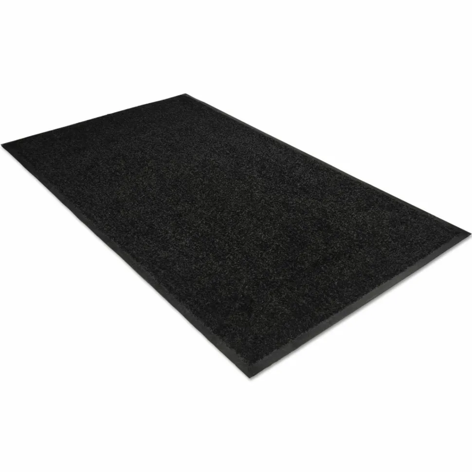 Guardian Platinum Series Walk-Off Indoor Wiper Mat, Rectangular, Black Carpeted Surface, 36" x 60"