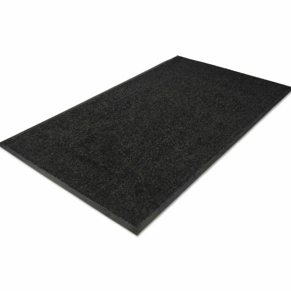 Guardian Platinum Series Walk-Off Indoor Wiper Mat, Rectangular, Black Carpeted Surface, 36" x 60"