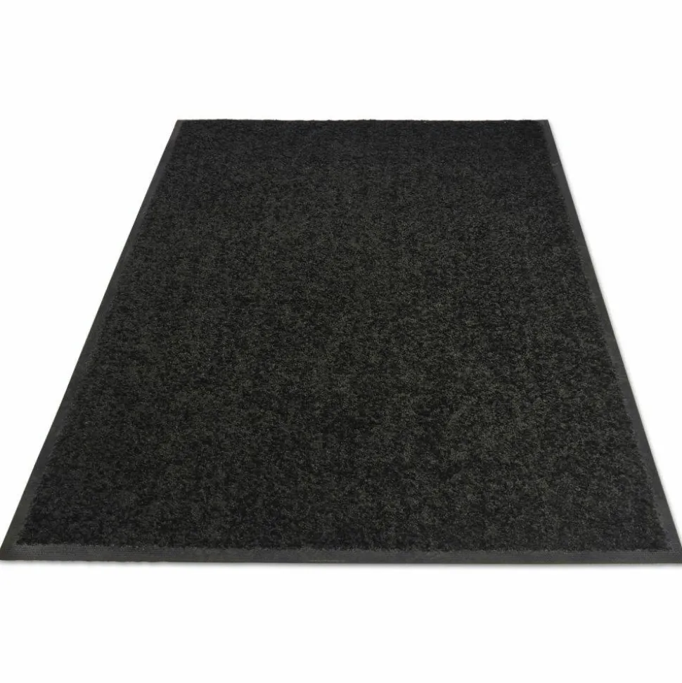 Guardian Platinum Series Walk-Off Indoor Wiper Mat, Rectangular, Black Carpeted Surface, 36" x 60"