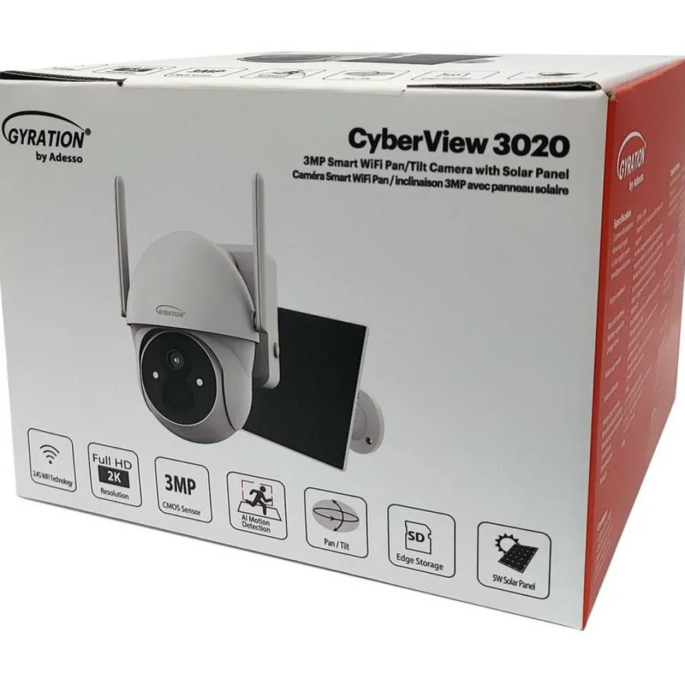 Gyration Cyberview Cyberview 3020 3 Megapixel Indoor/Outdoor Network Camera - Color - White