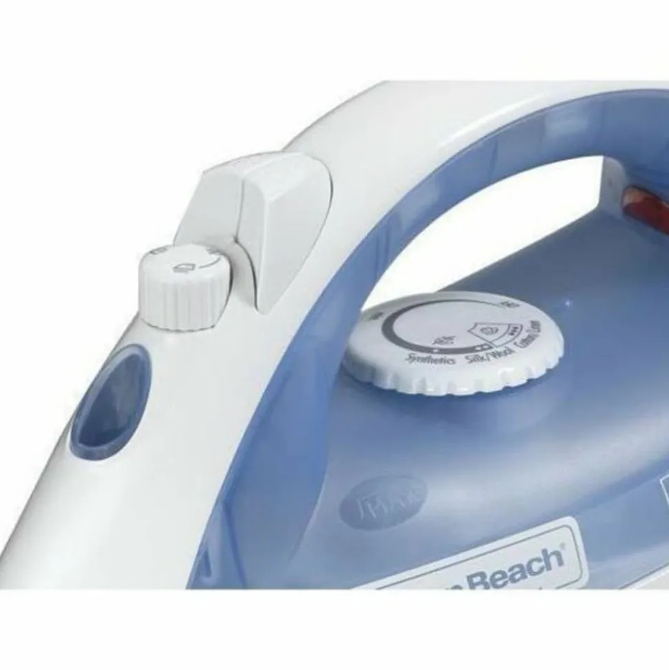 Hamilton Beach Commercial Lightweight Steam Iron, White/Blue, 10-3/4" x 5-3/4" x 4-13/16", Total Qty 1