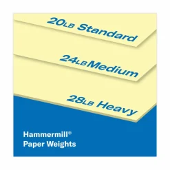 Hammermill Colors Print Paper, 20 lb Bond Weight, 8.5 x 11, Canary, 500 Sheets/Ream, 10 Reams/Carton