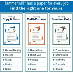 Hammermill Colors Print Paper, 20 lb Bond Weight, 8.5 x 11, Blue, 500 Sheets/Ream, 10 Reams/Carton