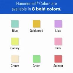 Hammermill Colors Print Paper, 20 lb Bond Weight, 8.5 x 14, Canary, 500/Ream