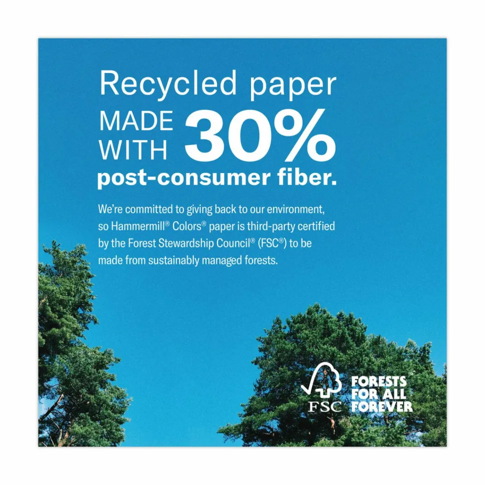 Hammermill Colors Print Paper, 20 lb Bond Weight, 8.5 x 11, Gray, 500 Sheets/Ream, 10 Reams/Carton