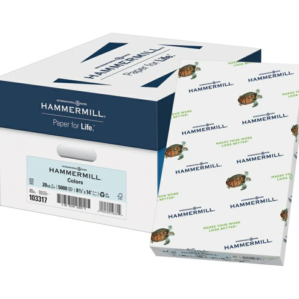 Hammermill Colors Recycled Copy Paper - Blue