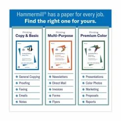 Hammermill Copy Plus Print Paper, 92 Bright, 20 lb Bond Weight, 11 x 17, White, 500 Sheets/Ream, 5 Reams/Carton