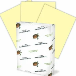 Hammermill Fore Super-Premium Color Copy Paper, 1 Ream, Canary, Letter (8.5