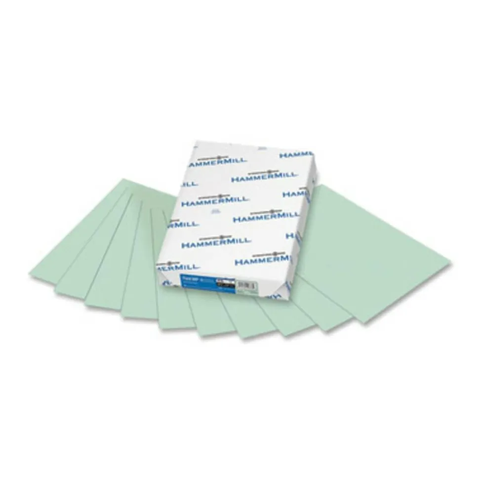 Hammermill Fore Super-Premium Color Copy Paper, 1 Ream, Green, Letter (8.5" x 11"), 500 Sheets Per Ream, 20 Lb, 30% Recycled