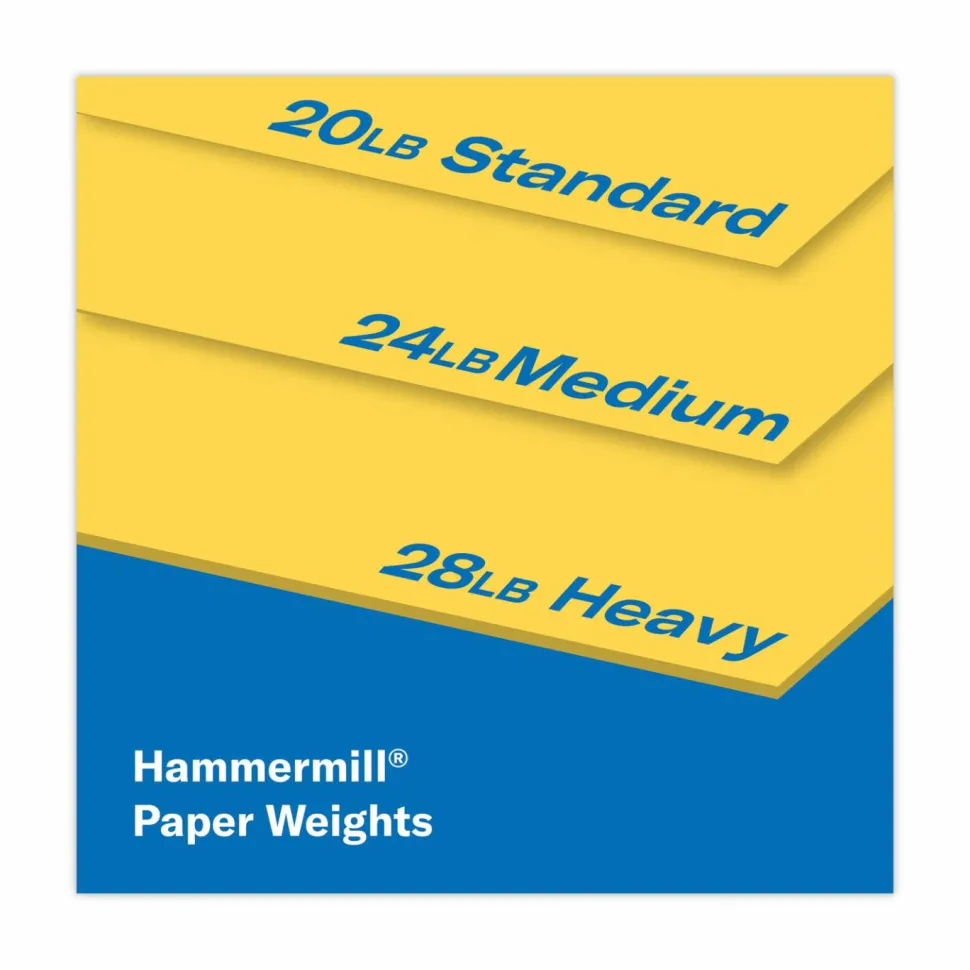 Hammermill Fore Super-Premium Color Copy Paper, 1 Ream, Gold, Letter (8.5" x 11"), 500 Sheets Per Ream, 20 Lb, 30% Recycled
