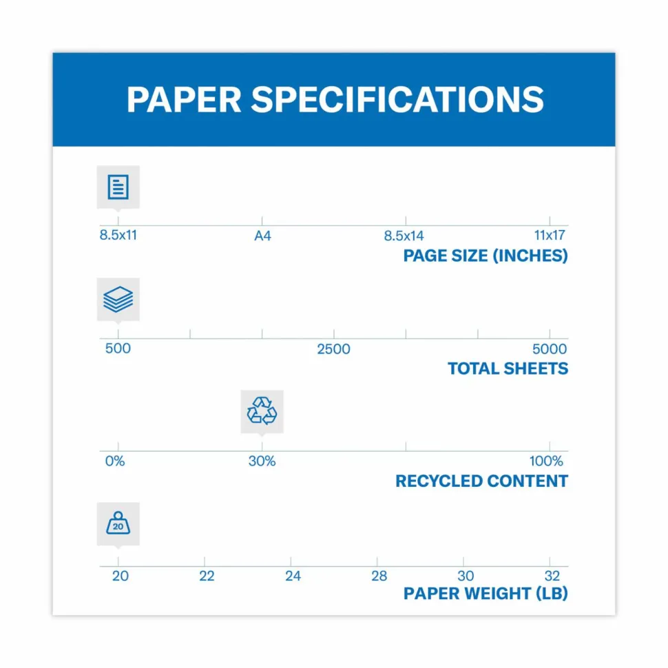 Hammermill Fore Super-Premium Color Copy Paper, 1 Ream, Gold, Letter (8.5" x 11"), 500 Sheets Per Ream, 20 Lb, 30% Recycled