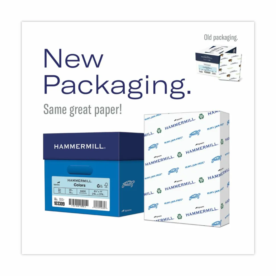 Hammermill Fore Super-Premium Color Copy Paper, 1 Ream, Gold, Letter (8.5" x 11"), 500 Sheets Per Ream, 20 Lb, 30% Recycled