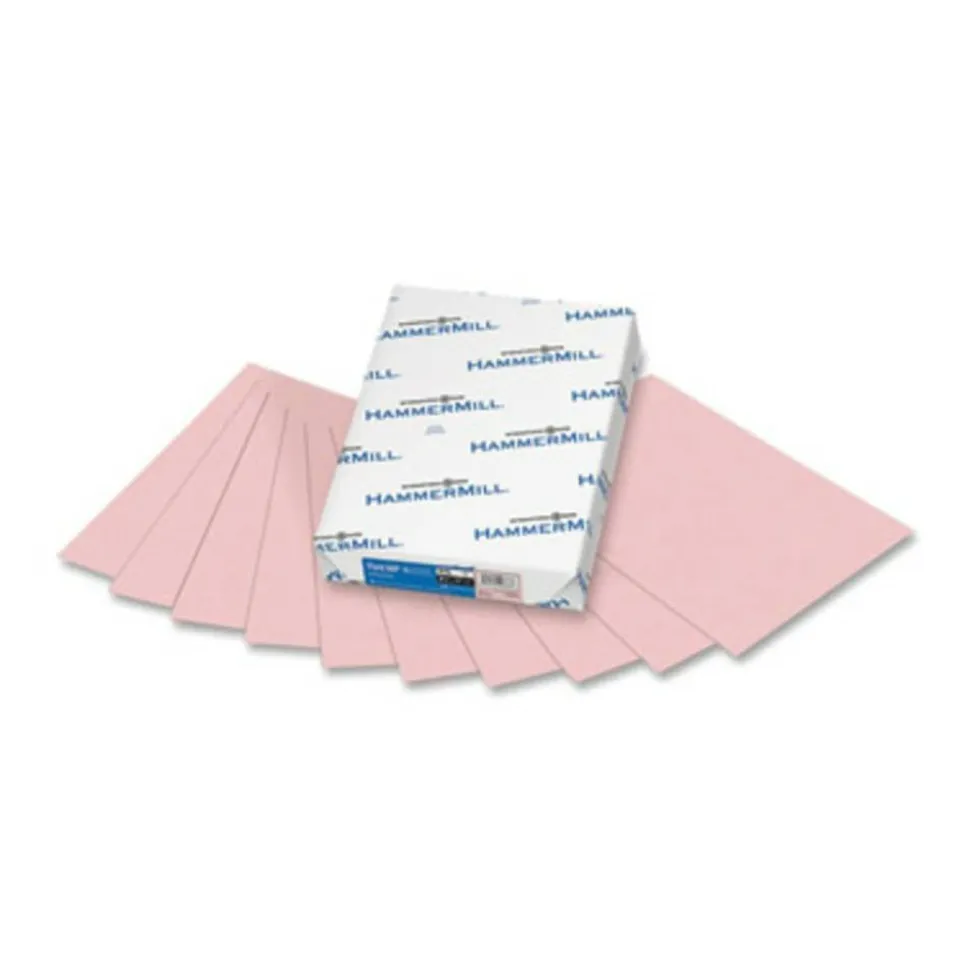 Hammermill Fore Super-Premium Color Copy Paper, 1 Ream, Pink, Letter (8.5" x 11"), 500 Sheets Per Ream, 20 Lb, 30% Recycled