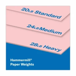 Hammermill Fore Super-Premium Color Copy Paper, 1 Ream, Pink, Letter (8.5