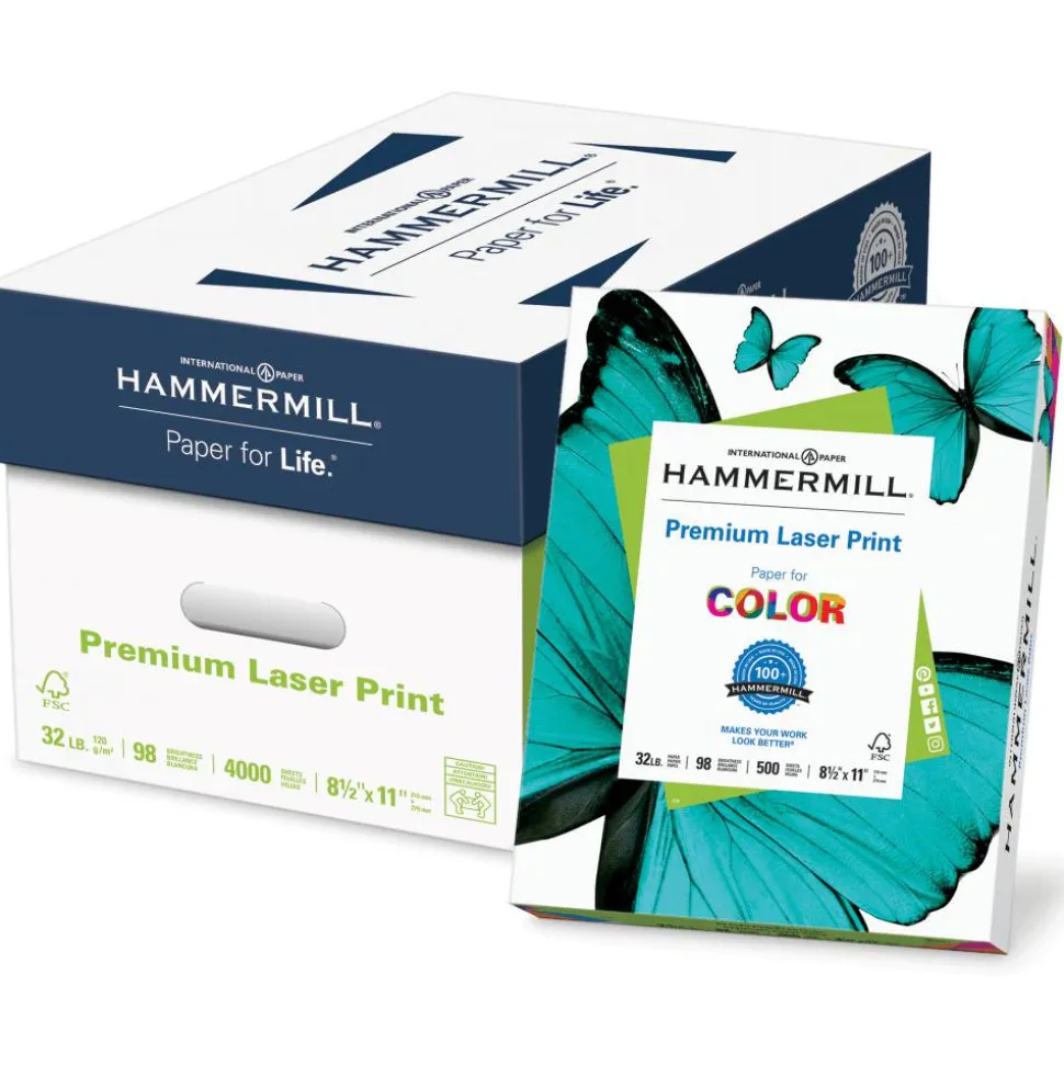 Hammermill Premium Laser Print Paper for Color Copiers & Laser Printers - White