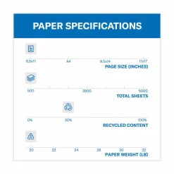 Hammermill Super-Premium Color Copy Paper, 1 Ream, Salmon, Letter (8.5" x 11"), 500 Sheets Per Ream, 20 Lb, 30% Recycled