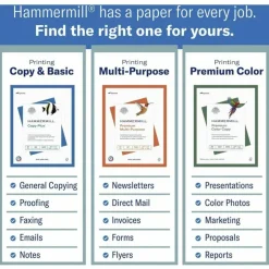 Hammermill Tidal Multi-Use Printer & Copy Paper, White, Ledger (11" x 17"), 500 Sheets Per Ream, 20 Lb, 92 Brightness