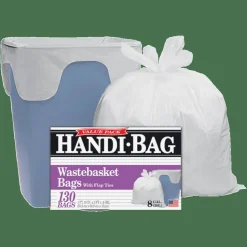 Handi-Bag Super Value Pack Can Liners, 8 gal, 0.6 mil, 22