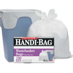 Handi-Bag Super Value Pack Can Liners, 8 gal, 0.6 mil, 22