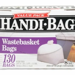 Handi-Bag Super Value Pack Can Liners, 8 gal, 0.6 mil, 22