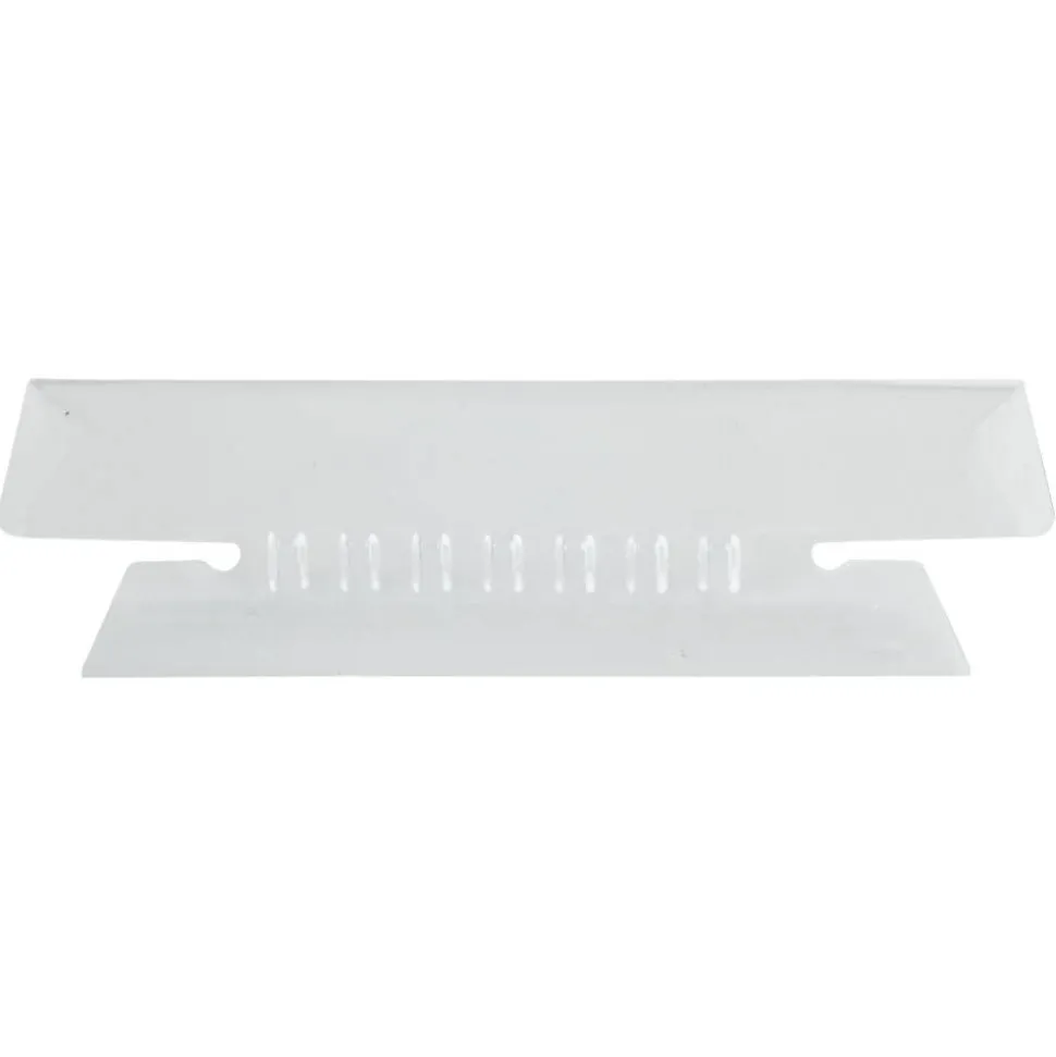 Hanging Folder Tabs, 3 1/2", 1/3 Cut, Clear, Pack Of 25