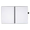 Hard Cover Premium Business Notebook, 8 1/2" x 11", 1 Subject, Narrow Ruled, 120 Pages (60 Sheets), Black