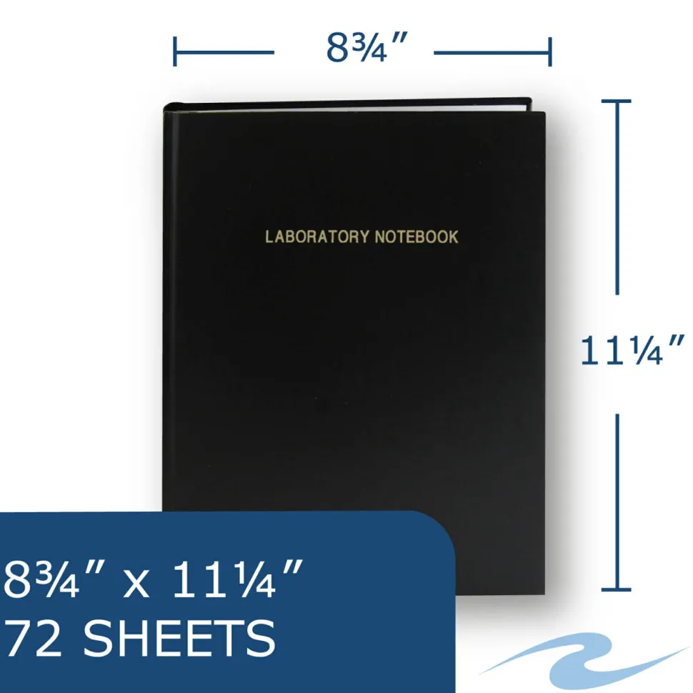 Hard Cover Lab Book, 4x4 Graph, 144 Pages, Case of 12