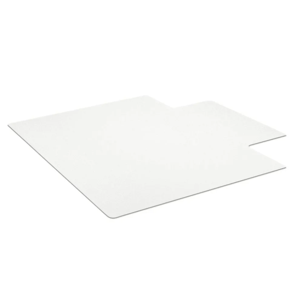 Hard Floor Chair Mat, Wide Lip, 45" x 53", Clear, OD47650