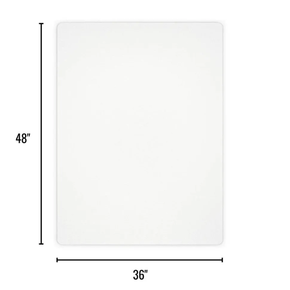 Hard Floor Chair Mat, 36" x 48", Clear