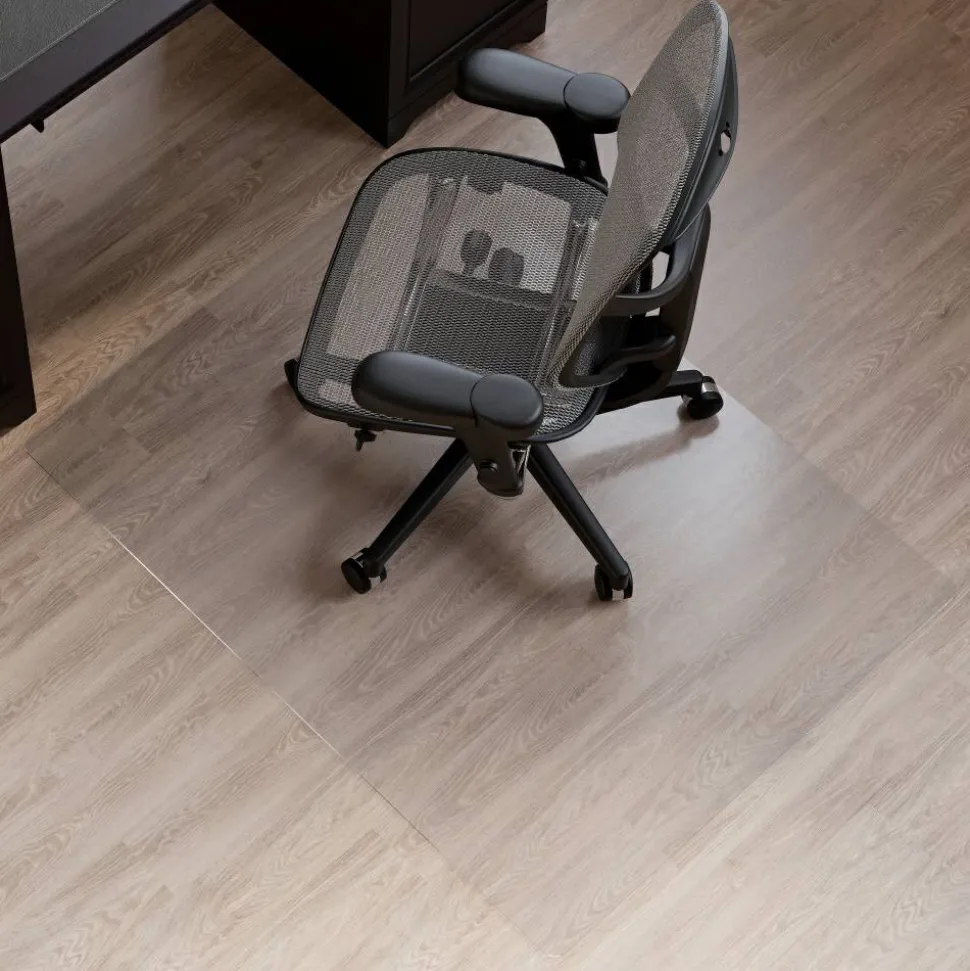 Hard Floor Chair Mat, 36" x 48", Clear