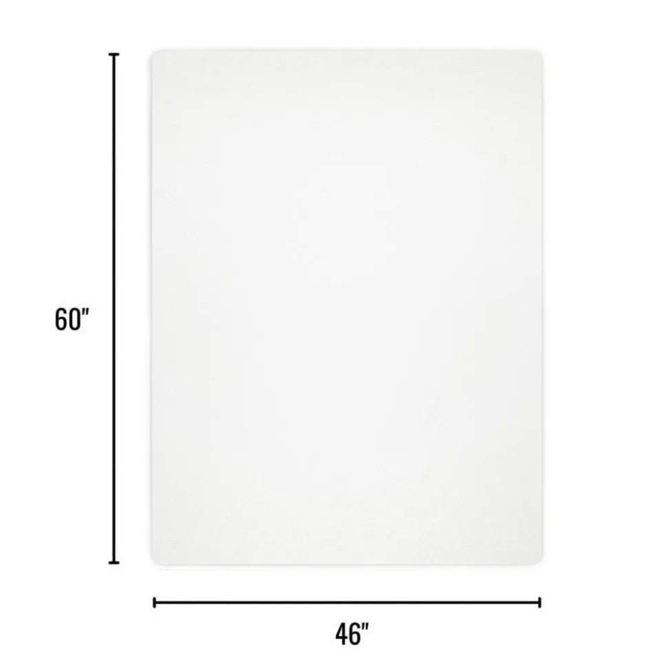Hard Floor Chair Mat, 46" x 60", Clear