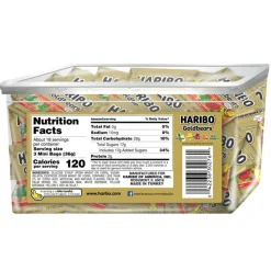 HARIBO Gold Bears, 22.8 Oz, Tub Of 54 Packs