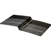 Heavy-Duty View 3-Ring Binder, 1" D-Rings, Black, 49% Recycled, Pack Of 4