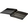 Heavy-Duty View 3-Ring Binder, 1" D-Rings, 49% Recycled, Black