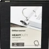 Heavy-Duty View 3-Ring Binder, 3" D-Rings, 49% Recycled, Black