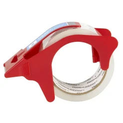 Heavy-Duty Shipping Packing Tape With Dispenser, 1.89