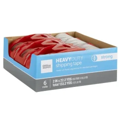 Heavy Duty Shipping Packing Tape With Dispenser, 2