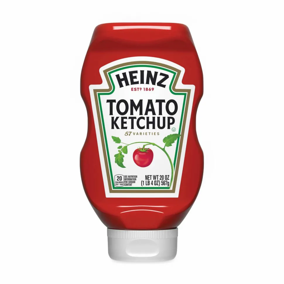 Heinz Tomato Ketchup Squeeze Bottle, 20 oz Bottle, 3/Pack
