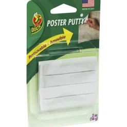 Henkel PTY-2 Mounting Putty, White, Pack of 4