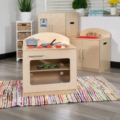 Hercules Children's Wooden Kitchen Stove for Commercial or Home Use - Safe, Kid Friendly Design