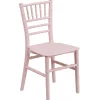 HERCULES Child's Pink Resin Party and Event Chiavari Chair for Commercial & Residential Use