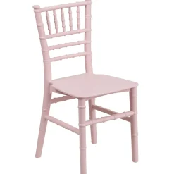 HERCULES Child's Pink Resin Party and Event Chiavari Chair for Commercial & Residential Use