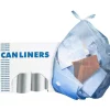 Heritage AccuFit Clear 55-gallon Can Liners - 55 gal/75 lb Capacity - 40"x 53" x 1.30 mil (33 Micron) Thickness - Clear - Can - 20 / Roll - 5 / Carton